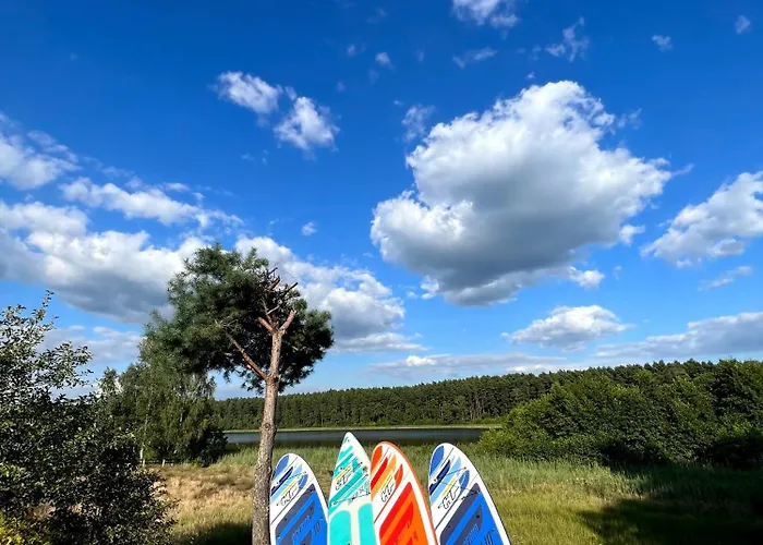 Nyaraló Lesny Z Prywatnym Pomostem Trzebiechowo