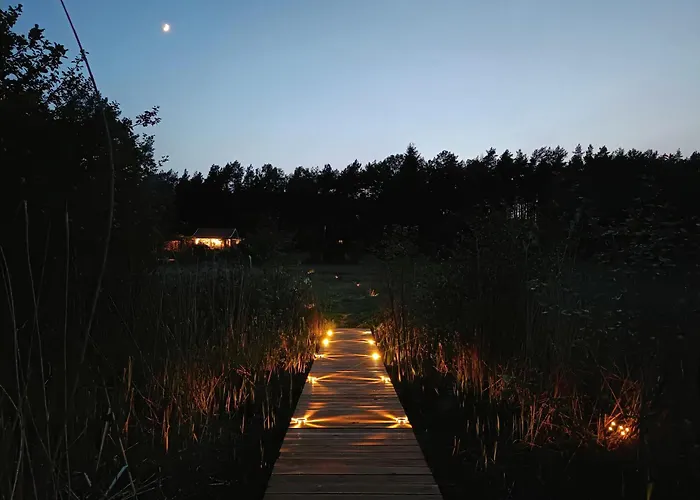 Nyaraló Lesny Z Prywatnym Pomostem